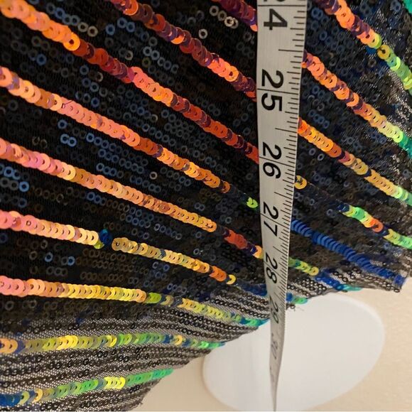 WEISSMAN Dance Costume black sequin dress SHAKE YOUR GROOVE THING 13584 adult SA - Picture 6 of 13